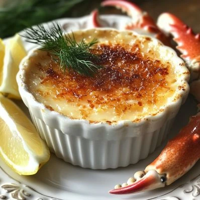 Savory and Silky Crab Creme Brulee Recipe