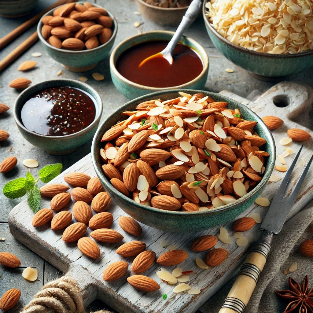 Best Chopped Almonds and Asian Sauce Recipe