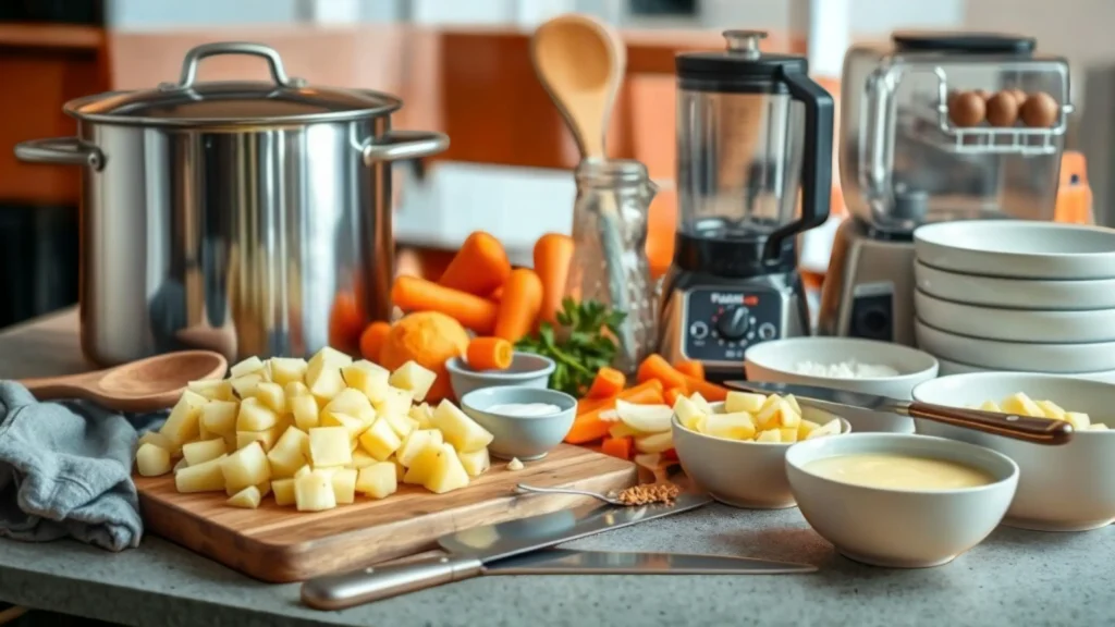 benignis potato soup recipe tools and equipments